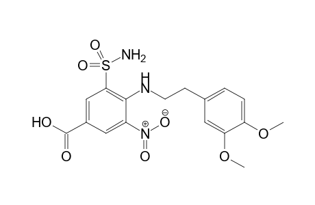 4-{[2-(3,4-Dimethoxyphenyl)ethyl]amino}-3-nitro-5-sulfamoylbenzoic Acid