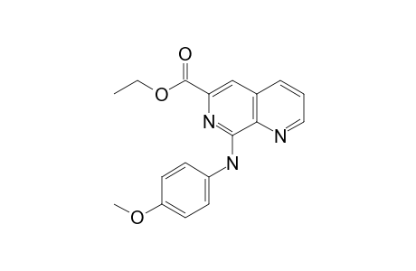 ethyl 8-[(4-methoxyphenyl)amino]-1,7-naphthyridine-6-carboxylate