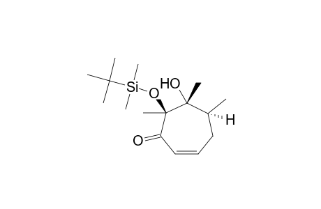 7-tert-Butyldimethylsiloxy-6-hydroxy-5,6,7-triimethylcyclohept-2-enone