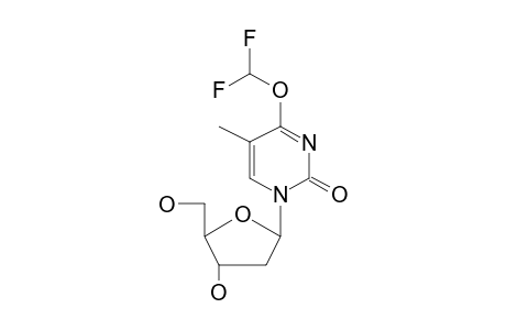 1-(.beta.-D-2-Desoxyribofuranosyl)-4-o-difluormethyl-thymine