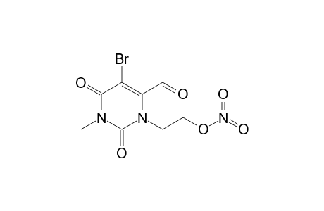 2-(5-bromo-6-formyl-3-methyl-2,4-dioxo-pyrimidin-1-yl)ethyl nitrate