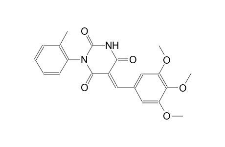 2,4,6(1H,3H,5H)-pyrimidinetrione, 1-(2-methylphenyl)-5-[(3,4,5-trimethoxyphenyl)methylene]-, (5E)-