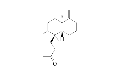 4-[(1S,2R,4aR,8aR)-1,2,4a-trimethyl-5-methylidene-3,4,6,7,8,8a-hexahydro-2H-naphthalen-1-yl]butan-2-one