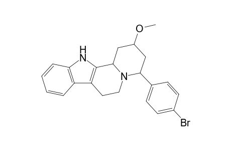 1,2,3,4,5,6,7,12b-Octahydro-2-methoxy-4-(4'-bromophenyl)indolo[2,3-a]quinolizine