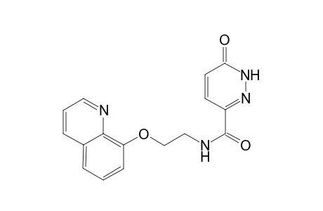 3-Pyridazinecarboxamide, 1,6-dihydro-6-oxo-N-[2-(8-quinolinyloxy)ethyl]-