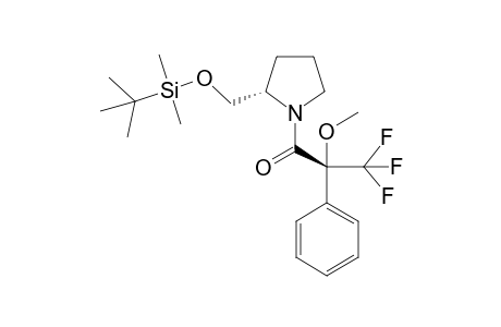 (2R)-1-[(2S)-2-[[tert-butyl(dimethyl)silyl]oxymethyl]-1-pyrrolidinyl]-3,3,3-trifluoro-2-methoxy-2-phenyl-1-propanone