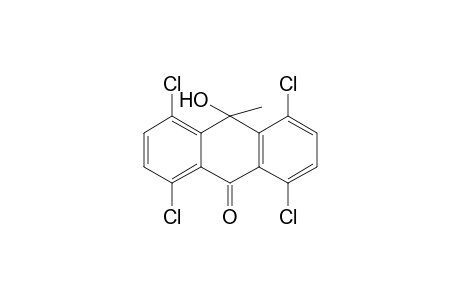 1,4,5,8-tetrachloro-9-hydroxy-9-methyl-10-anthrone