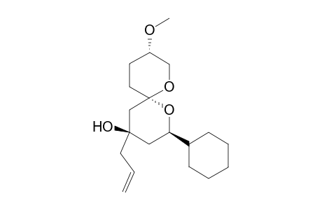 (2R,4R,6S,9S)-4-Allyl-2-cyclohexyl-9-methoxy-1,7-dioxaspiro[5.5]un-decan-4-ol