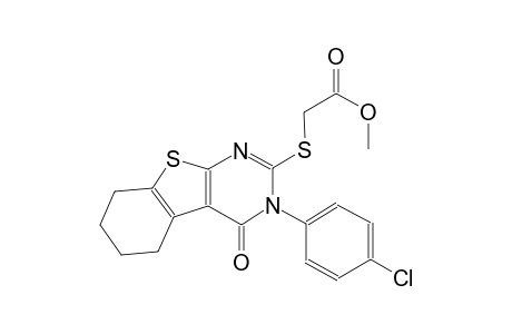 methyl {[3-(4-chlorophenyl)-4-oxo-3,4,5,6,7,8-hexahydro[1]benzothieno[2,3-d]pyrimidin-2-yl]sulfanyl}acetate