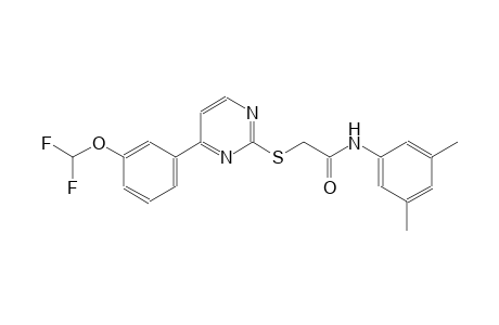 2-({4-[3-(difluoromethoxy)phenyl]-2-pyrimidinyl}sulfanyl)-N-(3,5-dimethylphenyl)acetamide