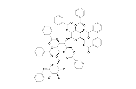 PHENYL-2,3,4,6-TETRA-O-BENZOYL-BETA-D-GALACTOPYRANOSYL-(1->4)-2,3,4-TRI-O-BENZOYL-BETA-D-GLUCOPYRANOSYL-(1->6)-1-THIO-BETA-D-GLUCOPYRANOSIDE