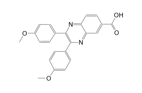2,3-bis(4-methoxyphenyl)-6-quinoxalinecarboxylic acid