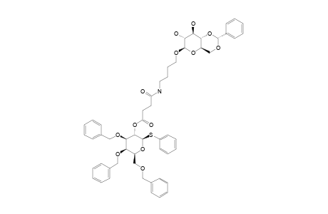 #5B;PHENYL-2-O-[3-[5-(4,6-O-BENZYLIDENE-BETA-D-GLUCOPYRANOS-1-YLOXY)-BUTYLAMINOCARBONYL]-PROPINONYL]-3,4,6-TRI-O-BENZYL-1-THIO-BETA-D-GALACTOPYRANOSIDE