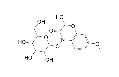 2H-1,4-Benzoxazin-3(4H)-one, 4-(.beta.-D-glucopyranosyloxy)-2-hydroxy-7-methoxy-