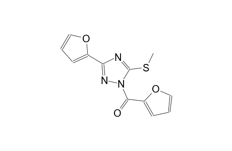 1H-1,2,4-triazole, 3-(2-furanyl)-1-(2-furanylcarbonyl)-5-(methylthio)-
