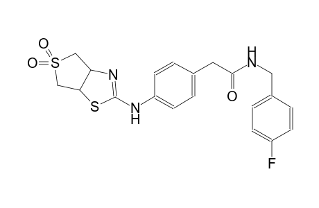 benzeneacetamide, 4-[(3a,4,6,6a-tetrahydro-5,5-dioxidothieno[3,4-d]thiazol-2-yl)amino]-N-[(4-fluorophenyl)methyl]-