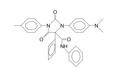 1-(4-Dimethylamino-phenyl)-3-(4-tolyl)-5-phenylamido-5-phenyl-2,4-imidazoledione