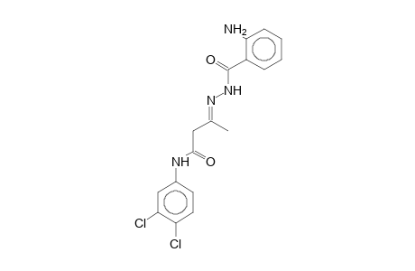(3E)-3-[(2-Aminobenzoyl)hydrazono]-N-(3,4-dichlorophenyl)butanamide