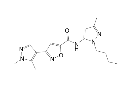 N-(1-butyl-3-methyl-1H-pyrazol-5-yl)-3-(1,5-dimethyl-1H-pyrazol-4-yl)-5-isoxazolecarboxamide