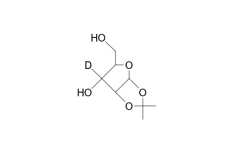 1,2-O-Isopropylidene-3-deuterio.alpha.-D-ribofuranose