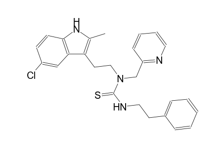 N-[2-(5-chloro-2-methyl-1H-indol-3-yl)ethyl]-N'-(2-phenylethyl)-N-(2-pyridinylmethyl)thiourea