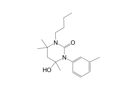 1-butyl-4-hydroxy-4,6,6-trimethyl-3-(3-methylphenyl)tetrahydro-2(1H)-pyrimidinone