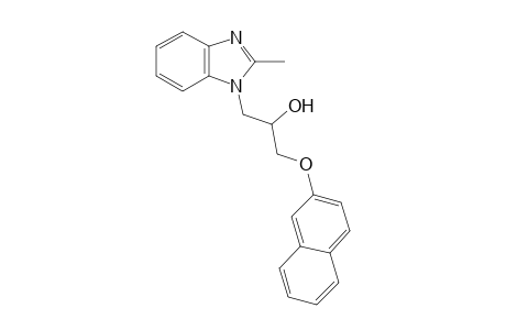 1-(2-Methyl-benzoimidazol-1-yl)-3-(naphthalen-2-yloxy)-propan-2-ol