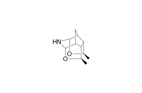 (1R,7R)-1,7-Dimethyl-4-aza-2,6-dioxatetracyclo[5.4.1.0(3,11).0(5,9).0(8,12)]dodecane
