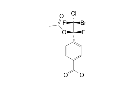 (R,S)-PARA-(1-ACETOXY-2-BROMO-2-CHLORO-2,2-DIFLUOROETHYL)-BENZOIC-ACID