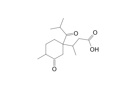 3-(1-isobutyryl-3-keto-4-methyl-cyclohexyl)butyric acid