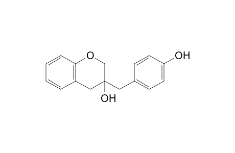 3-Hydroxy-3-(p-hydroxybenzyl)-chromane