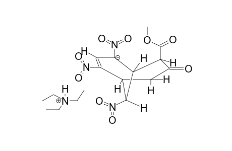 TRIETHYLAMMONIUM 6-CARBOMETHOXY-2,4,9-TRINITRO-7-OXOBICYCLO[3.3.1]NON-2-EN-4-OATE, KETO FORM
