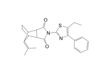 4-(5-Ethyl-4-phenyl-1,3-thiazol-2-yl)-10-(1-methylethylidene)-4-azatricyclo[5.2.1.0~2,6~]decane-3,5-dione