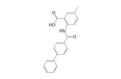 5-Methyl-2-[(4-phenylbenzoyl)amino]benzoic acid