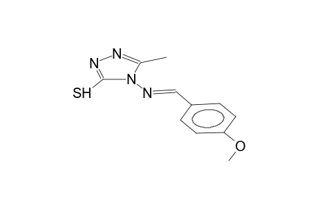 3-mercapto-4E-(4-methoxybenzylideneamino)-5-methyl-4H-1,2,4-triazole