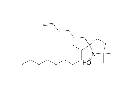 1-Pyrrolidinyloxy, 2-decyl-2-(5-hexenyl)-5,5-dimethyl-