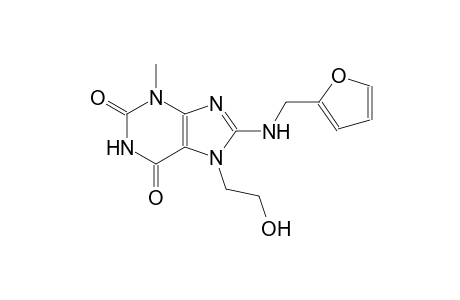 8-[(2-furylmethyl)amino]-7-(2-hydroxyethyl)-3-methyl-3,7-dihydro-1H-purine-2,6-dione