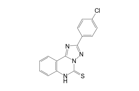 2-(p-Chlorophenyl)-1,2,4-triazolo[1,5-c]quinazoline-5(6H)-thione