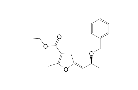 (2E)-2-[(2S)-2-benzoxypropylidene]-5-methyl-3H-furan-4-carboxylic acid ethyl ester