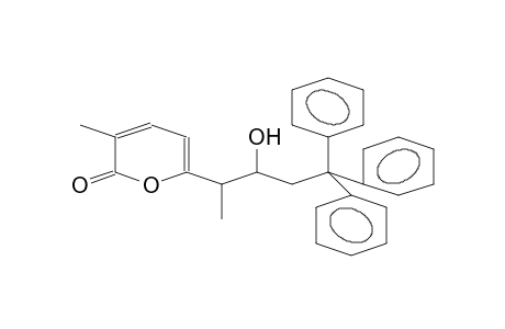 2H-PYRAN-2-ONE, 6-(2-HYDROXY-1-METHYL-4,4,4-TRIPHENYLBUTYL)-3-METHYL-