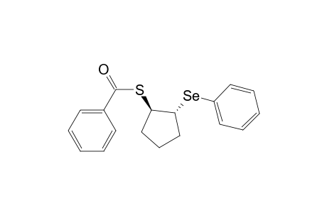 Benzenecarbothioic acid, S-[2-(phenylseleno)cyclopentyl]ester, trans-