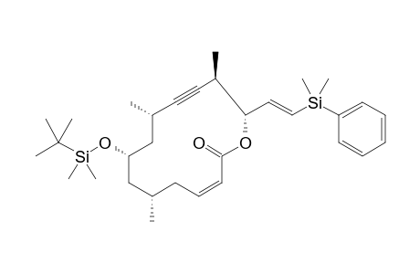 (6S,8S,10S,13R,14R,Z)-8-((tert-Butyldimethylsilyl)oxy)-14-((E)-2-(dimethyl(phenyl)silyl)vinyl)-6,10,13- trimethyloxacyclotetradec-3-en-11-yn-2-one