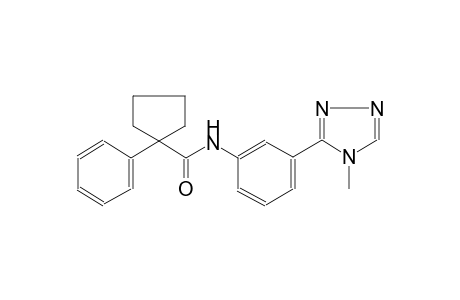 cyclopentanecarboxamide, N-[3-(4-methyl-4H-1,2,4-triazol-3-yl)phenyl]-1-phenyl-