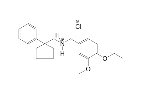 benzenemethanaminium, 4-ethoxy-3-methoxy-N-[(1-phenylcyclopentyl)methyl]-, chloride