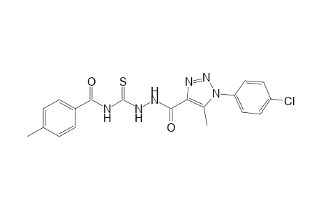 4-(4-Methylbenzoyl)-1-[1-(p-chlorophenyl)-5-methyl-1,2,3-triazole-4-carbonyl]thiosemicarbazide