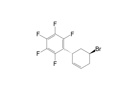 trans-4-Bromo-6-(pentafluorophenyl)cyclohexene