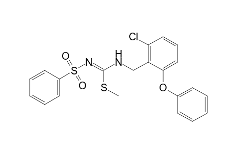 3-(2-chloro-6-phenoxybenzyl)-2-methyl-1-(phenylsulfonyl)-2-thiopseudourea