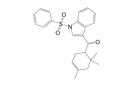 1-Phenylsulfonyl-3-((4',6',6'-trimethyl-3-cyclohexenyl)-carbonyl)-indole