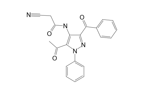 N-(5-ACETYL-3-BENZOYL-1-PHENYL-1H-PYRAZOL-4-YL)-2-CYANO-ACETAMIDE