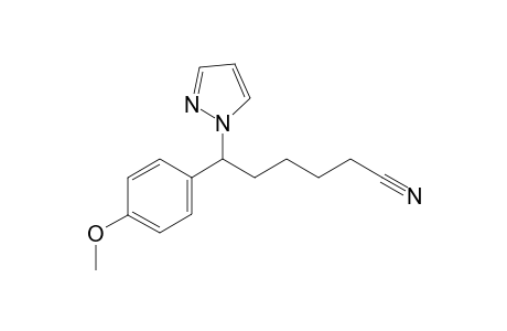 6-(4-methoxyphenyl)-6-pyrazol-1-yl-hexanenitrile